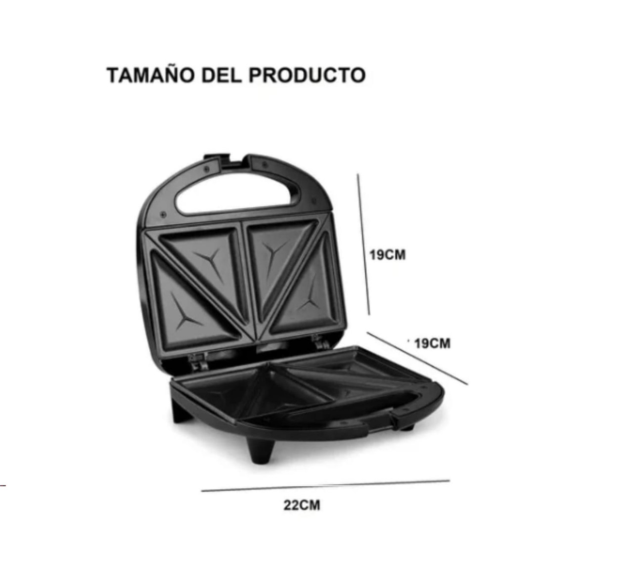 MAQUINA SANDWICHERA ANTIADHERENTE RAF SANGUCHERA - 4