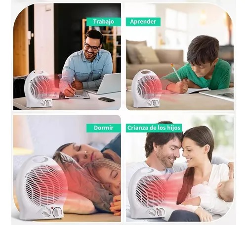 CALEFACTOR SISTEMA SEGURIDAD TERMOVENTILADOR CALENTADOR 2000W - 3