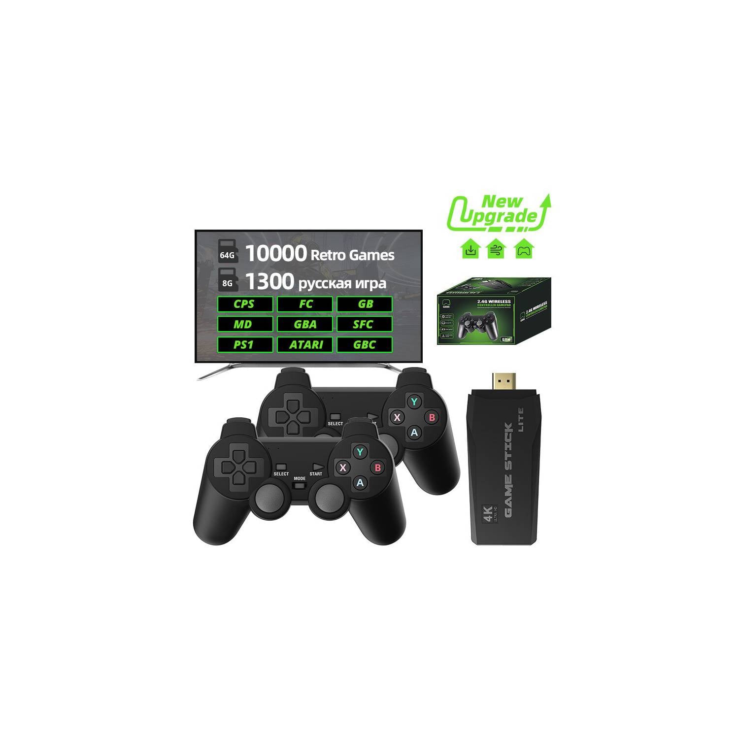 CONSOLA RETRO GAMER STICK 64GB PORTATIL - 3
