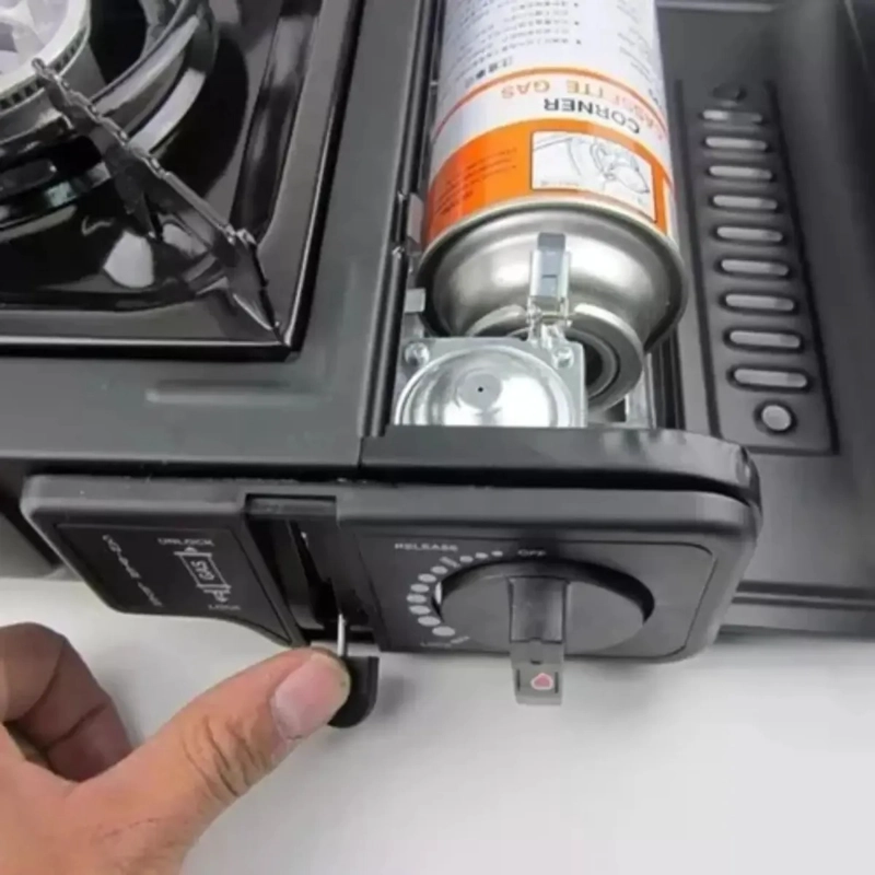 COCINA PARA CAMPING ACERO PORTATIL A GAS BUTANO - 3
