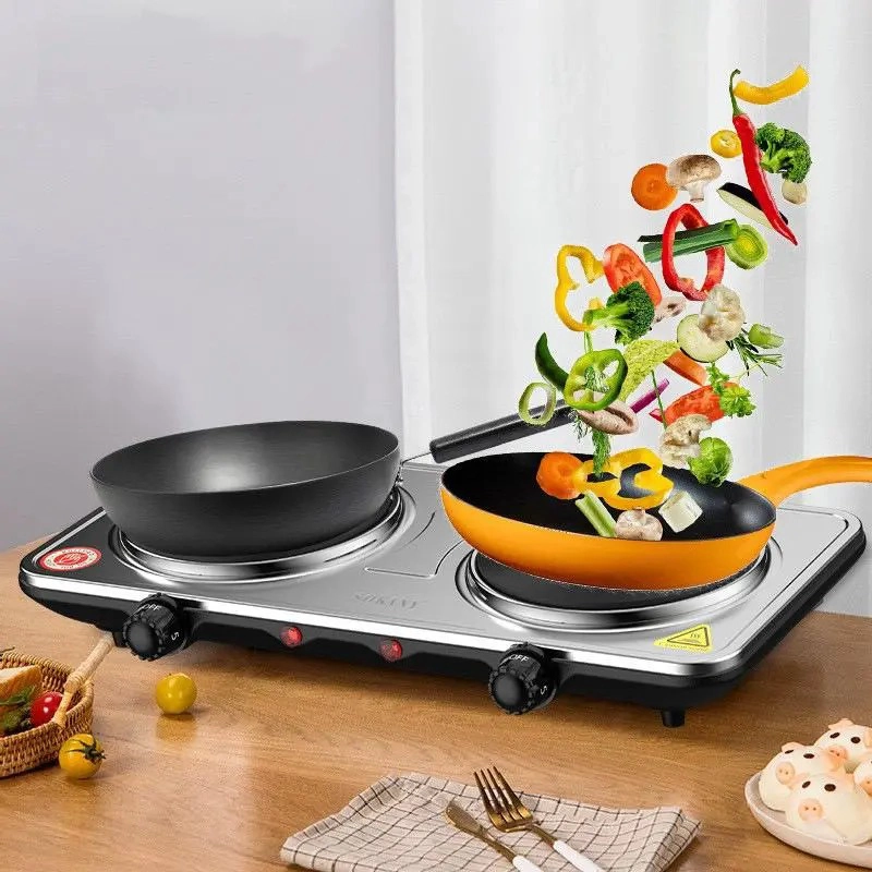 COCINA ENCIMERA ELÉCTRICA IRM 2 PLATOS SOKANY ESPIRAL COCINILLA - 5