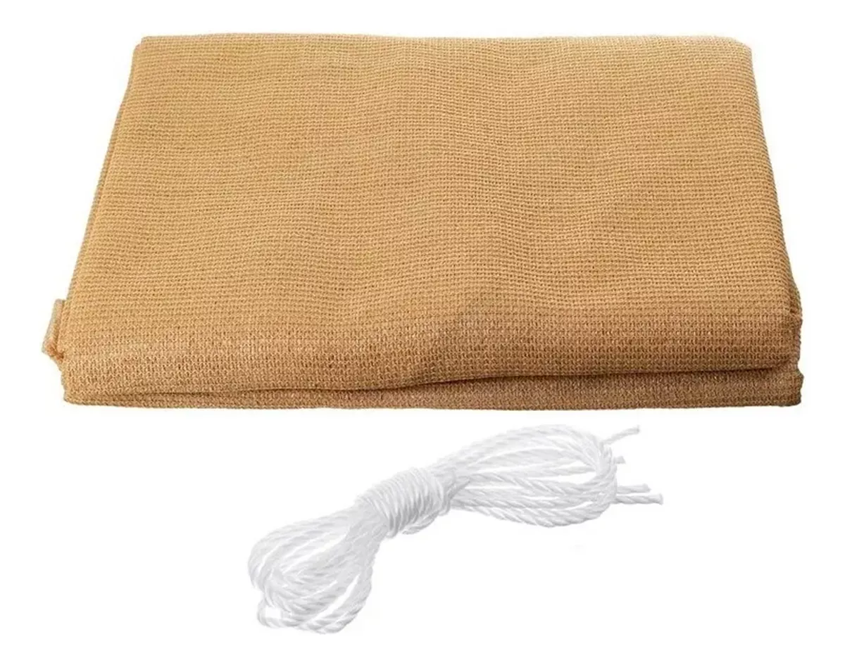 TOLDO IRM MALLA SOMBREADORA VELA TRIANGULAR 3.5X3.5X3.5 HDPE BEIGE - 3