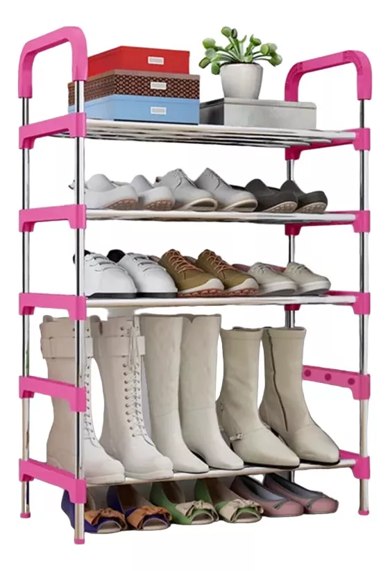 ORGANIZADOR IRM CLASICO METAL ZAPATOS 5 NIVELES MUEBLE ROPA BLANCO - 2