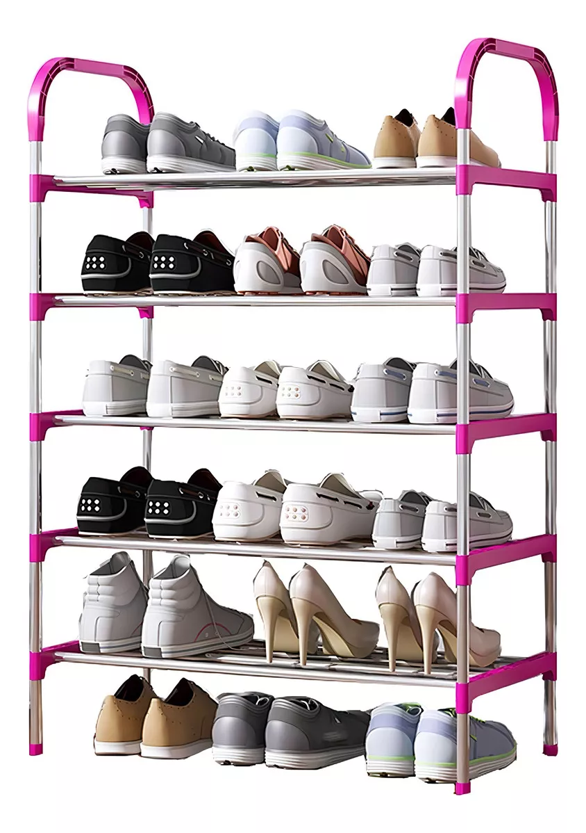 ORGANIZADOR IRM CLASICO METAL ZAPATOS 5 NIVELES MUEBLE ROPA BLANCO - 3