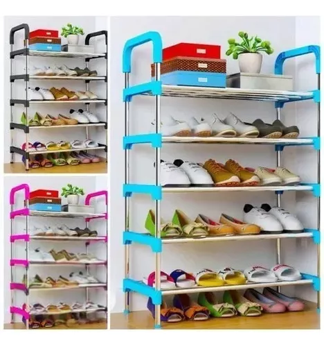 ORGANIZADOR IRM CLASICO METAL ZAPATOS 5 NIVELES MUEBLE ROPA BLANCO - 8