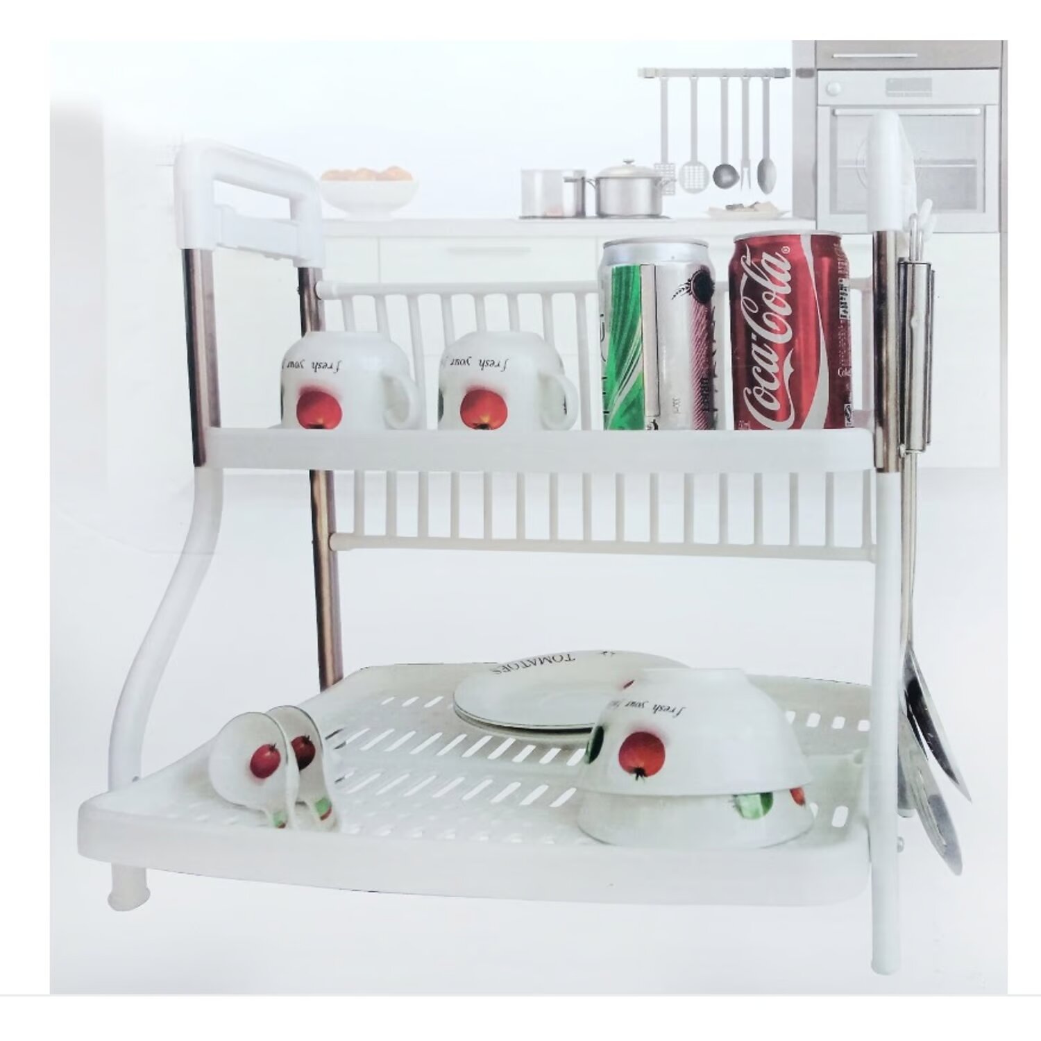 Irm Racks Ripley - RACK ESCURRIDOR IRM CLASICO METAL SECADOR LOZA 2 NIVELES BLANCO