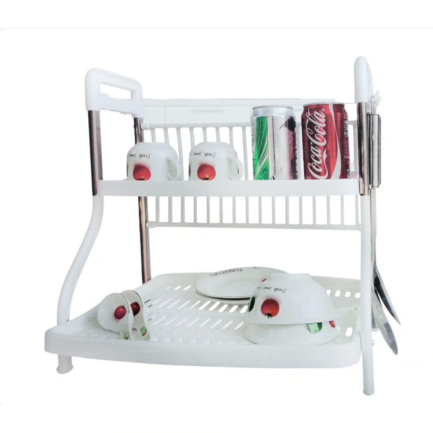 Irm Racks Ripley - RACK ESCURRIDOR IRM CLASICO METAL SECADOR LOZA 2 NIVELES BLANCO