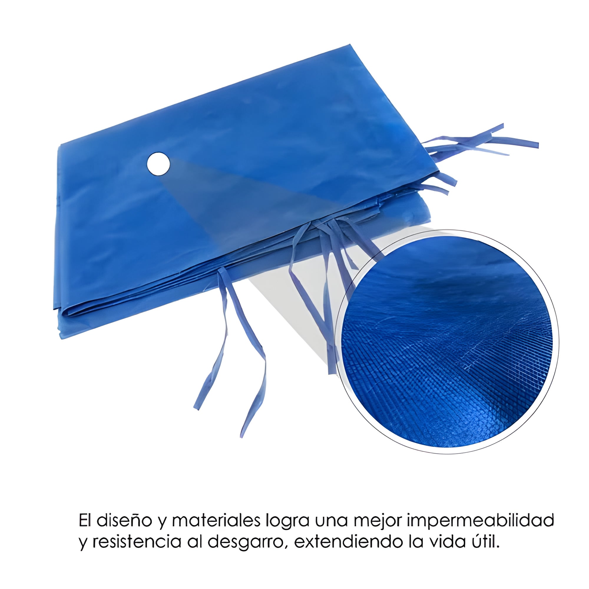 LONA LATERAL AZUL TOLDO 3X3 - 3