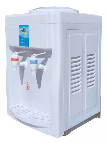 DISPENSADOR AGUA NATURAL Y CALIENTE SOBREMESA ESCRITORIO OFICINA COLOR BLANCO - 1