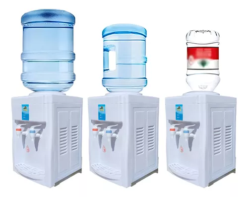 DISPENSADOR AGUA NATURAL Y CALIENTE SOBREMESA ESCRITORIO OFICINA COLOR BLANCO - 3