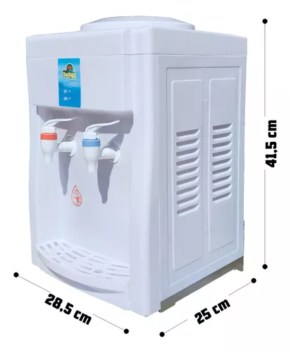 DISPENSADOR AGUA NATURAL Y CALIENTE SOBREMESA ESCRITORIO OFICINA COLOR BLANCO - 4