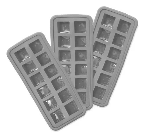 MOLDE DE SILICONA PARA HIELO 12 CUBITOS – COLORES SURTIDOS - 3