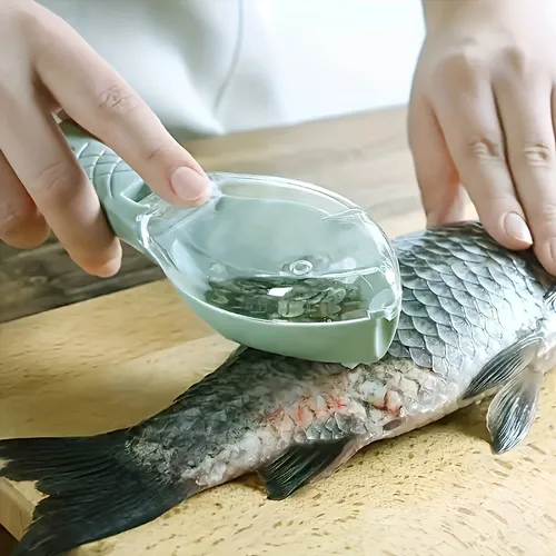 RASPADOR DE ESCAMAS DE PESCADO MANUAL – SET 2 PIEZAS - 1