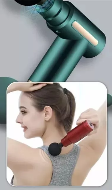 MASAJEADORA MUSCULAR ELÉCTRICA MINI PISTOLA 6 VELOCIDADES USB-C - 6
