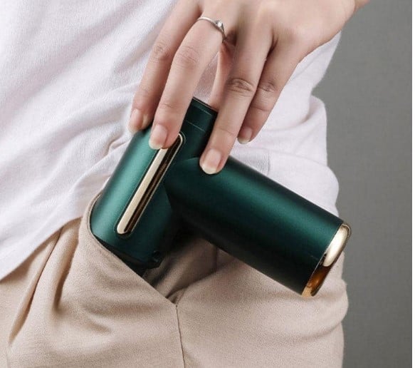 MASAJEADORA MUSCULAR ELÉCTRICA MINI PISTOLA 6 VELOCIDADES USB-C - 7