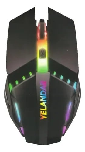 KIT TECLADO Y MOUSE GAMER USB RETROILUMINADO SEMI MECÁNICO 2400 DPI - 2
