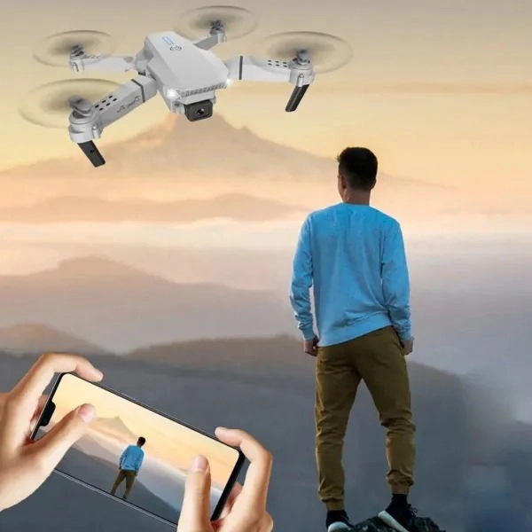 DRONE 4K PROFESIONAL PRO CON UNA CAMARA Y CONTROL REMOTO - 7
