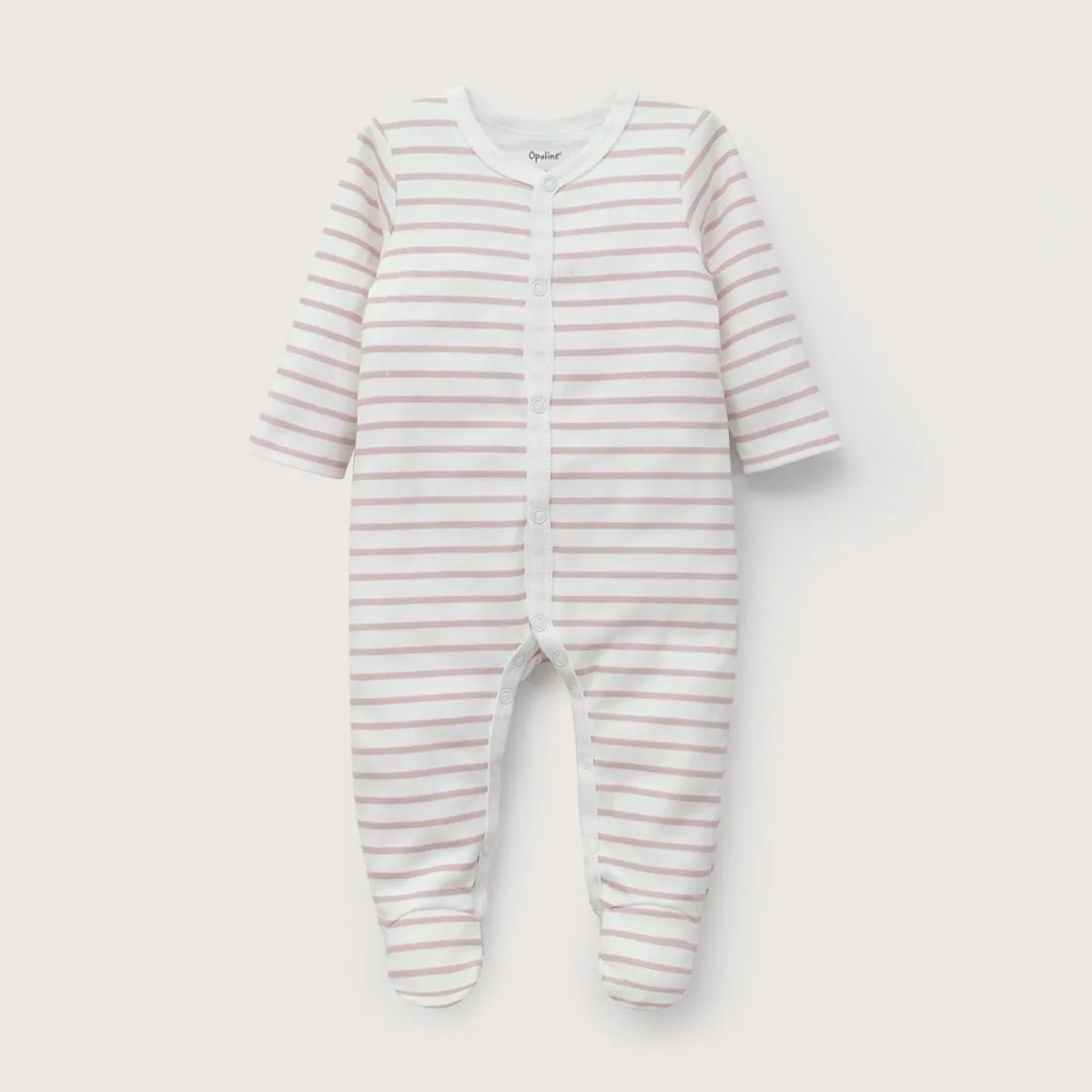 PACK DE 5 PIEZAS ROSADO CON LINEAS PARA PRIMEROS MESES - 2