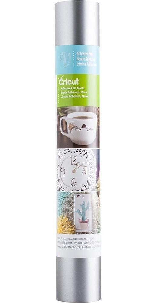 LAMINA ADHESIVA MATE 30 X 122 CM PLATEADO CRICUT - 1