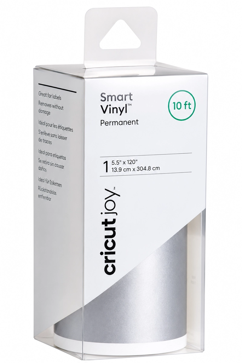 VINIL DE CORTE SMART ADHESIVO PERMANENTE 5.5 X 120 PLATEADO - 1