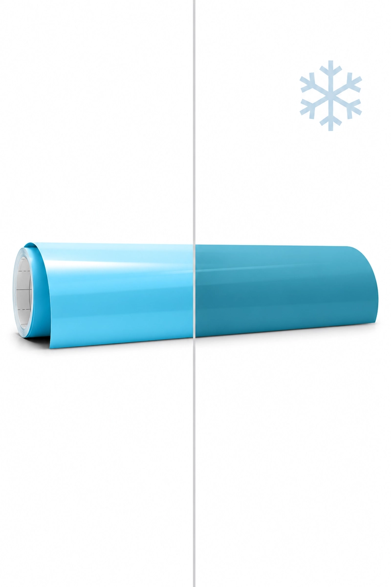 VINIL PERMANENTE AZUL-TURQUESA CAMBIO EN FRIO CRICUT 12X24 - 5