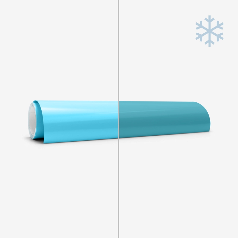 VINIL PERMANENTE AZUL-TURQUESA CAMBIO EN FRIO CRICUT 12X24 - 7