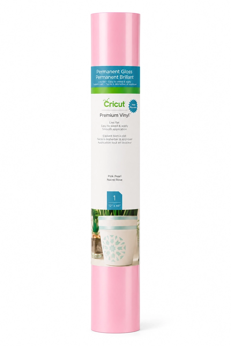 VINILO PREMIUM PERMANENTE 30.5X122CM ROSA CRICUT - 1