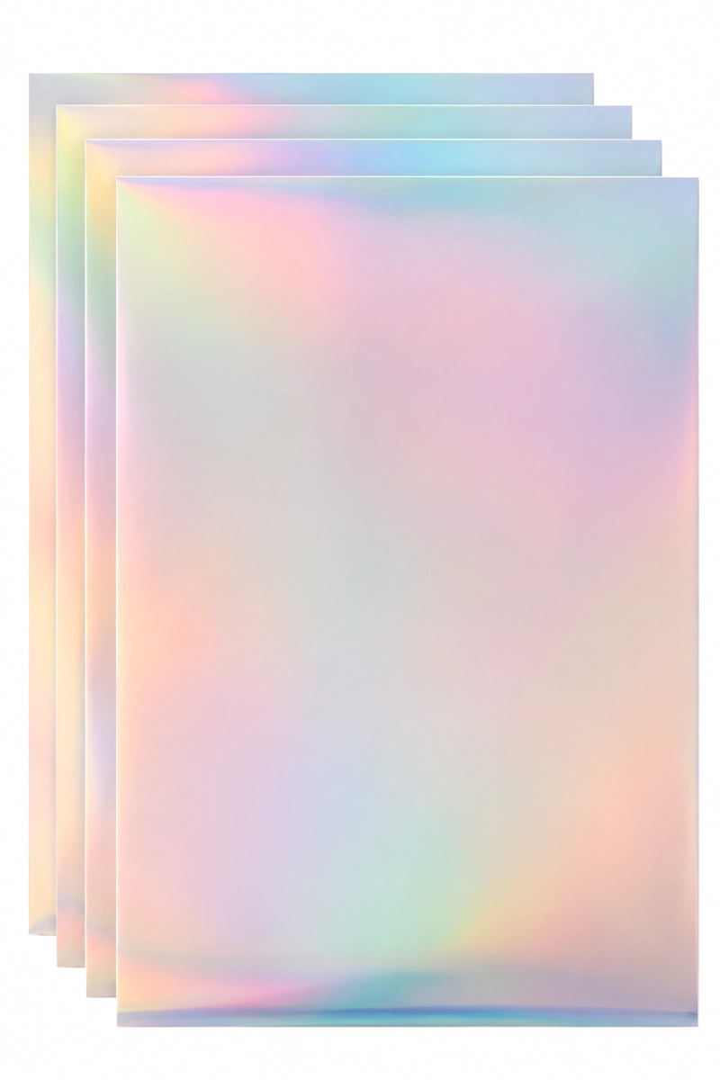 VINIL IMPRIMIBLE INKJET COLOR PLATA TAMAÑO CARTA 10PZ CRICUT - 1