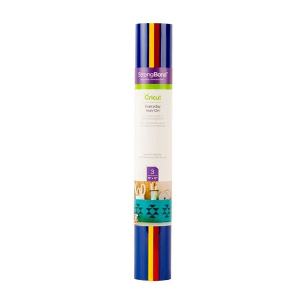 VINILO TEXTIL 3 HOJAS 30 X 30 CM MULTICOLOR CRICUT - 1