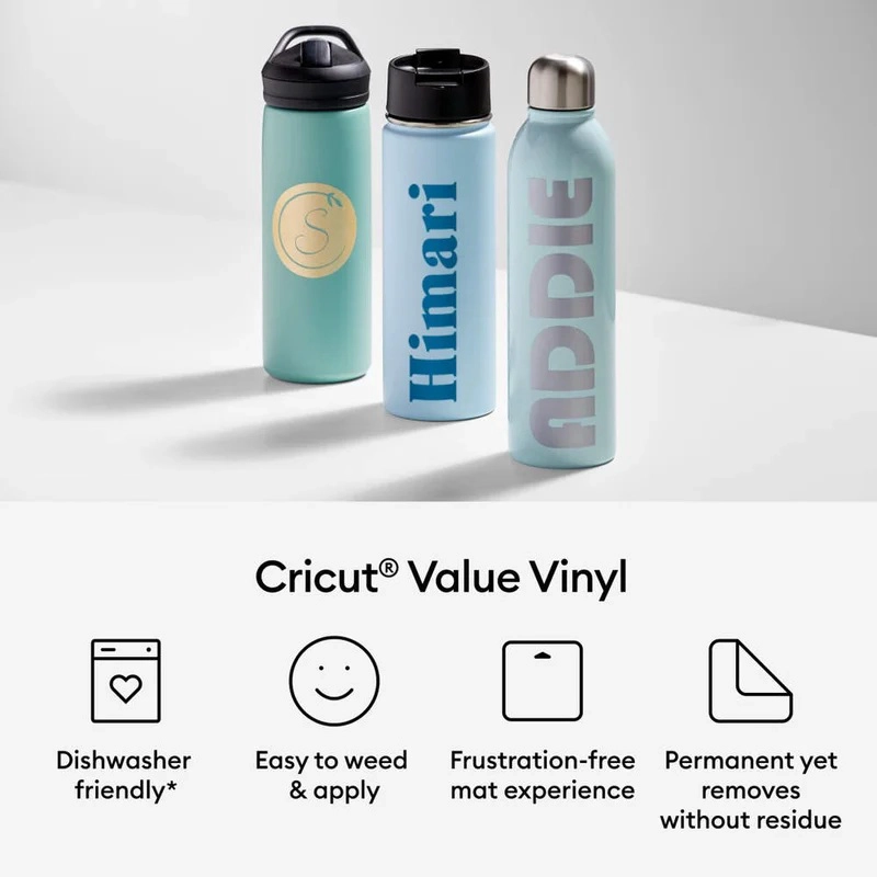 ROLLO DE VINILO PROMOCIONAL 12 X 35 NEGRO CRICUT - 2