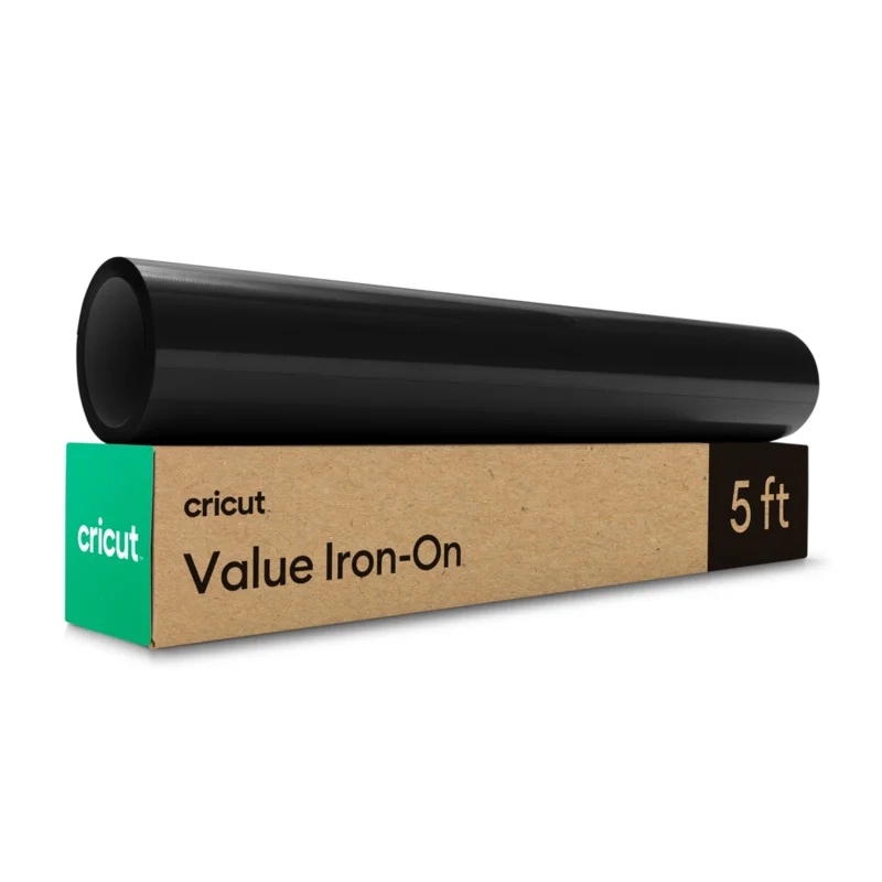 VINILO ADHESIVO IRON ON PROMOCIONAL NEGRO CRICUT - 1