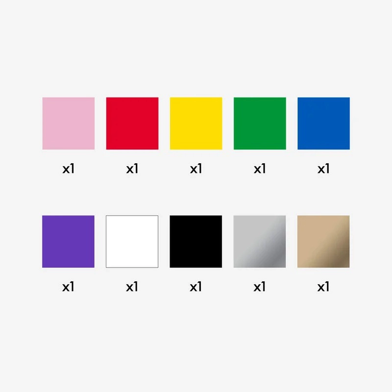 VINILO PROMOCIONAL 12 X 5 IN - 10 UND MULTICOLOR CRICUT - 2