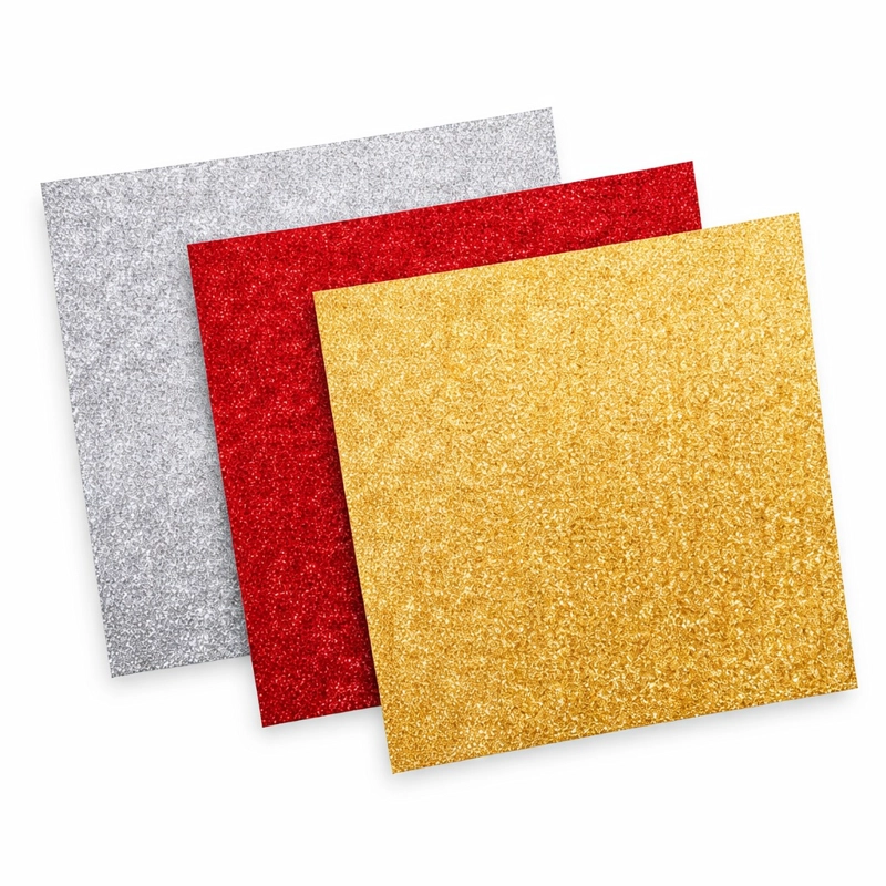 SET VINILO TEXTIL GLITTER 30,5 X 30,5 CM MULTICOLOR CRICUT - 2