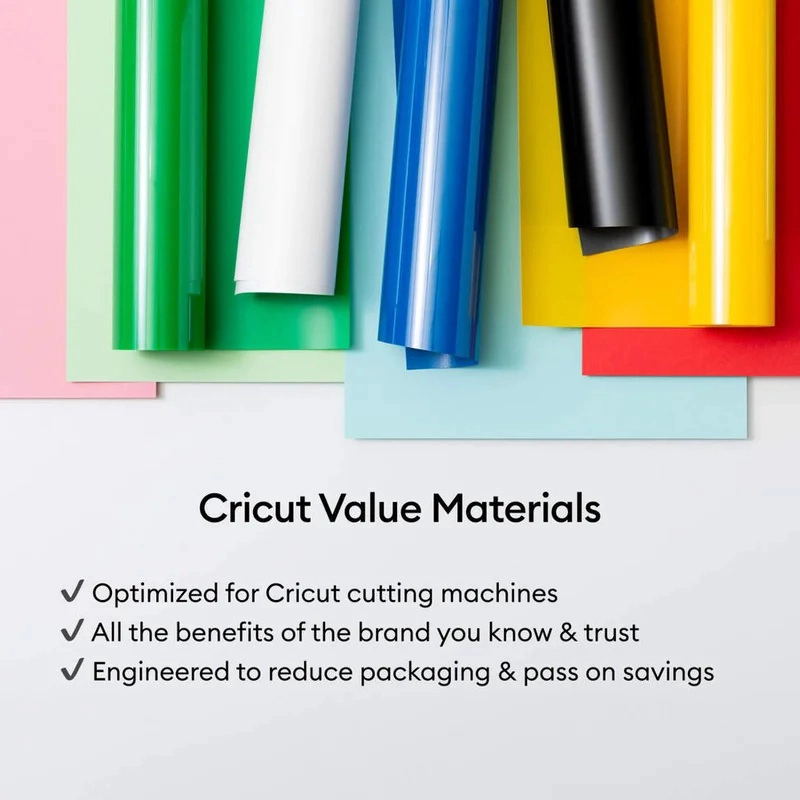VINILO ADHESIVO IRON ON MULTICOLOR 12 X 3 - 10 HOJAS CRICUT - 5
