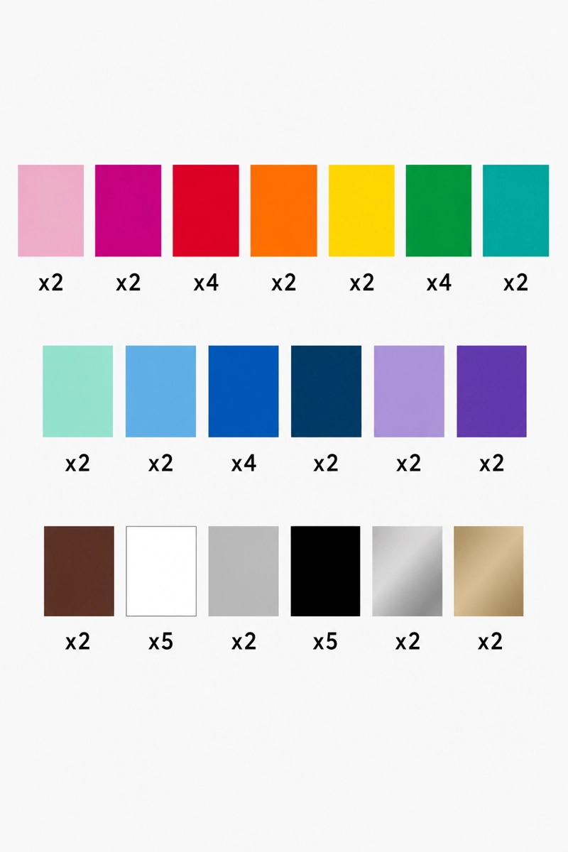 VINILO PROMOCIONAL 12 X 12 - 50 HOJAS MULTICOLOR CRICUT - 4