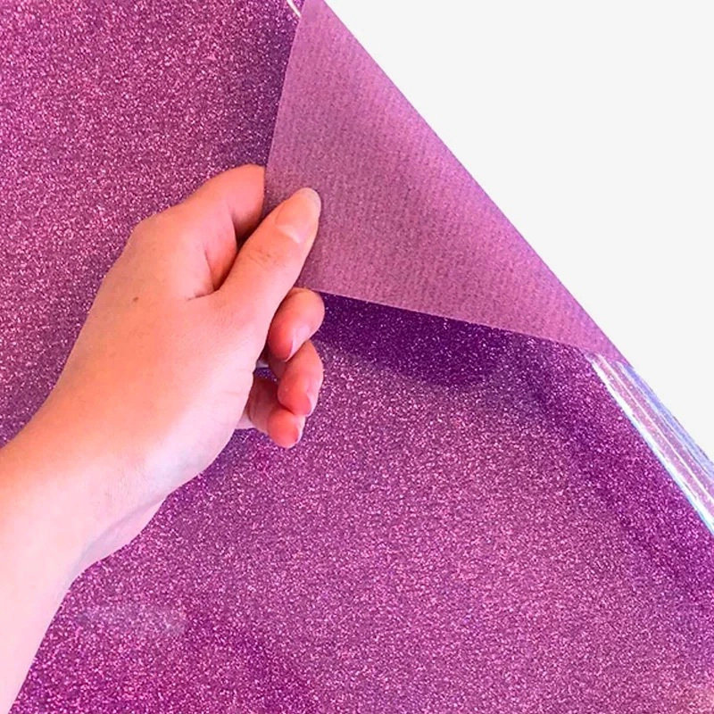 VINILO ADHESIVO IRON ON GLITTER LAVANDA CRICUT - 1