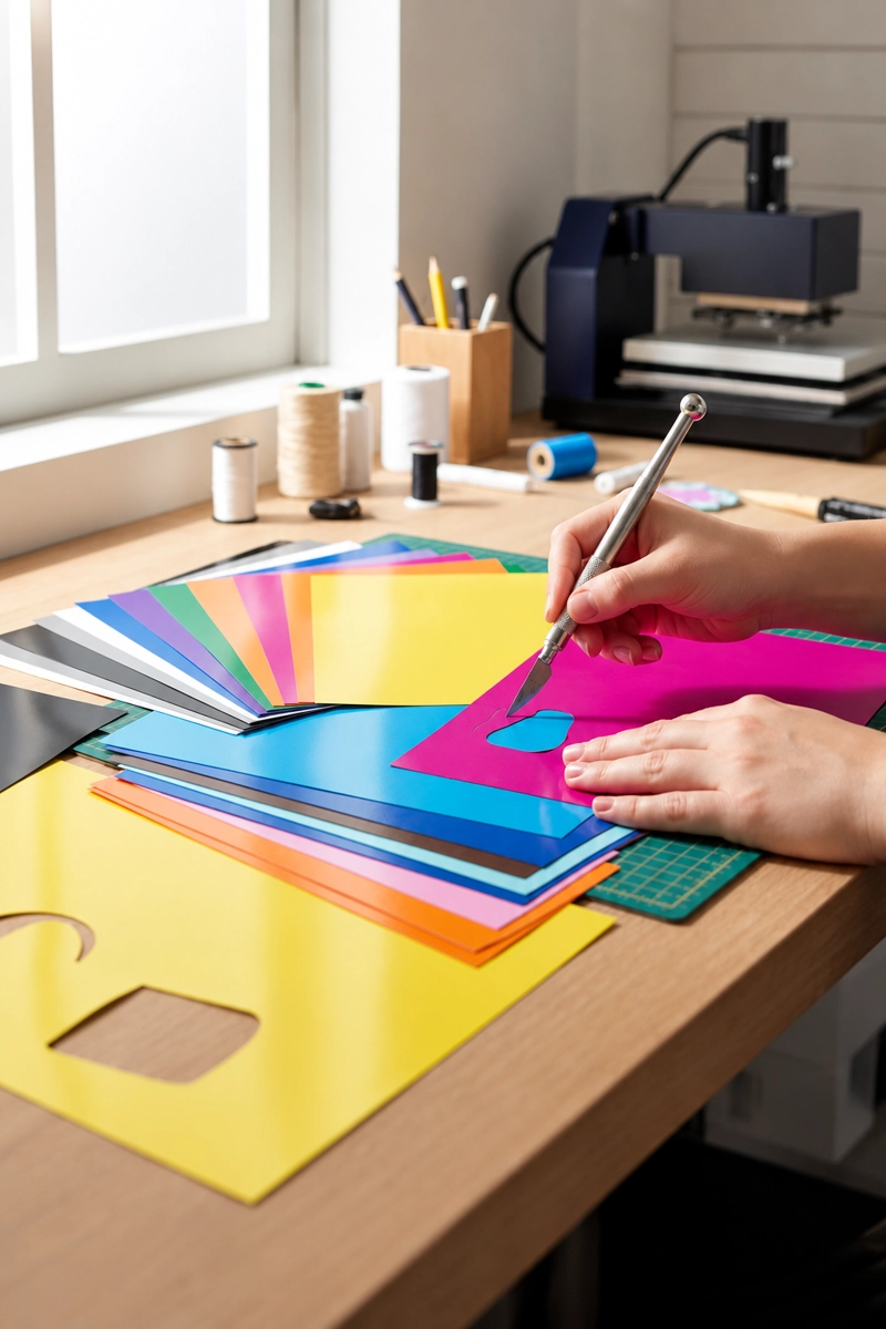 VINILO ADHESIVO IRON ON MULTICOLOR 12 X 12 - 20 HOJAS CRICUT - 4