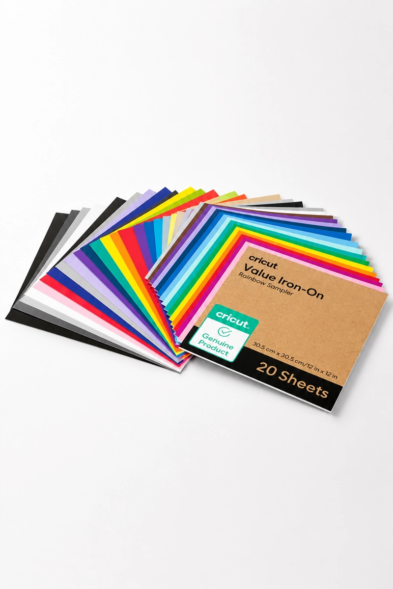 VINILO ADHESIVO IRON ON MULTICOLOR 12 X 12 - 20 HOJAS CRICUT - 5