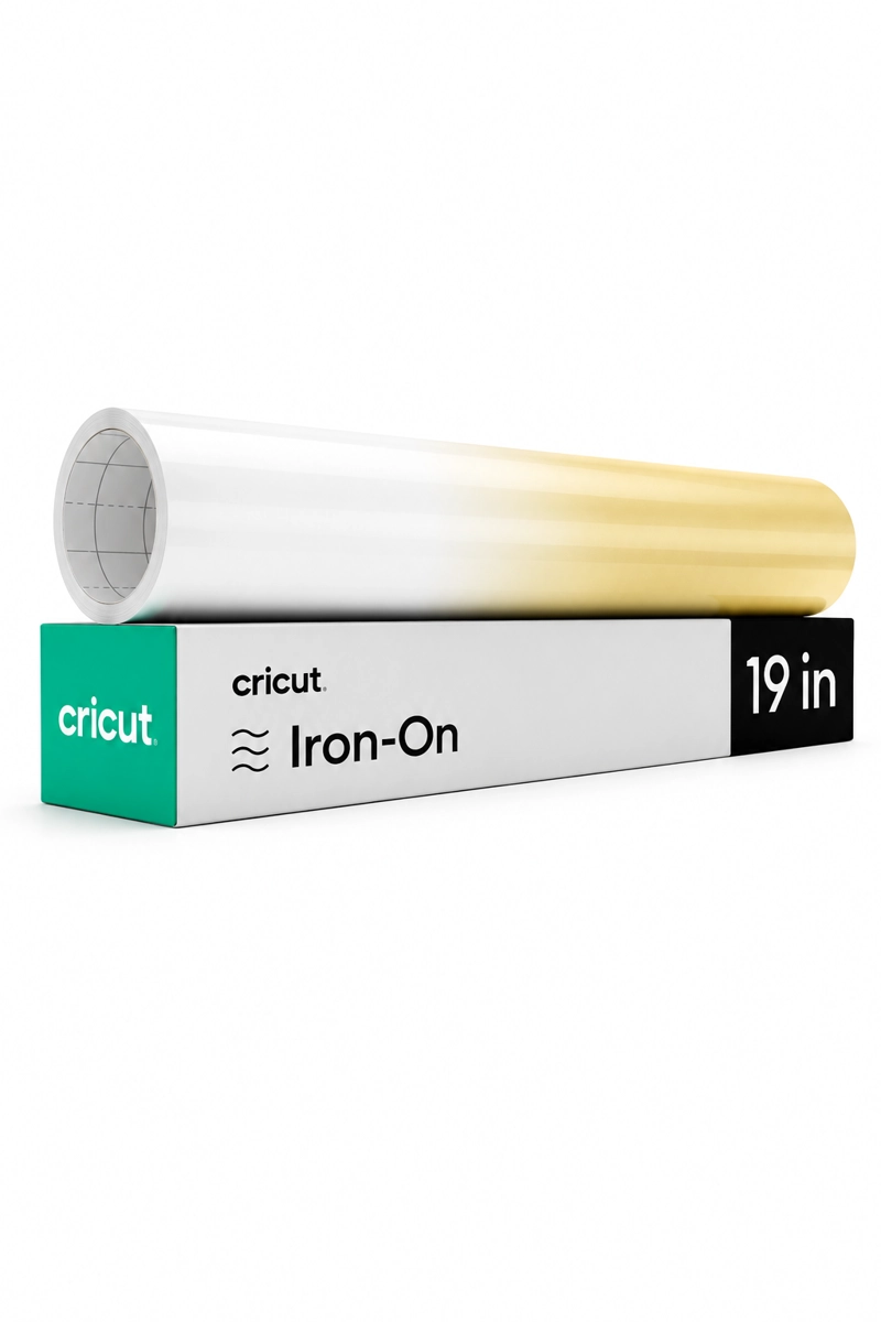 VINILO IRON-ON TERMOCROMATICO AMARILLO PASTEL 12X19 CRICUT - 1