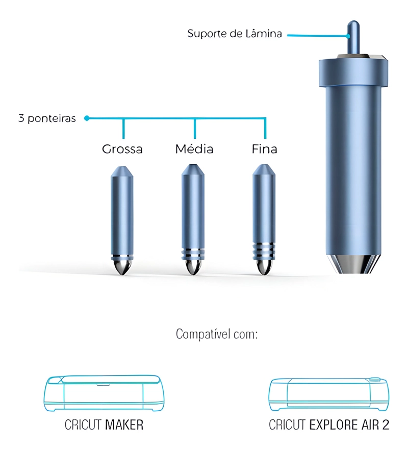 KIT CUCHILLAS TRANSFERENCIA LAMINAS FOIL TOOL CRICUT - 3