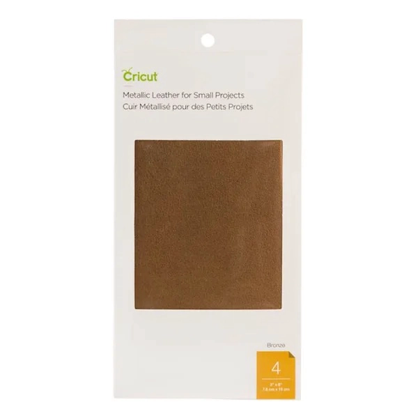 CUERO METALIZADO 3 X 6 IN BRONCE CRICUT - 1