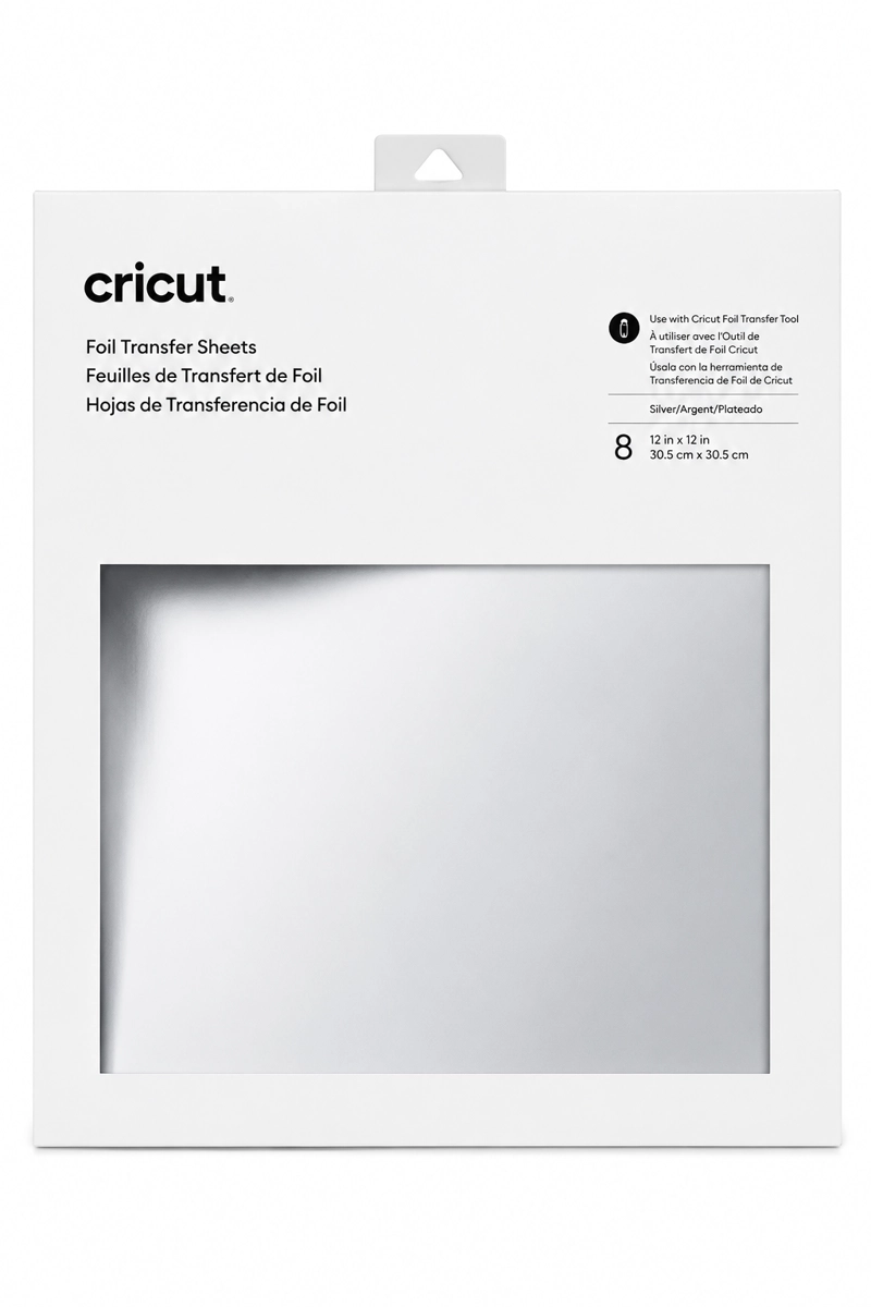 HOJAS TRANSFERENCIA 30.4 X 30.4 CM PLATEADO CRICUT - 1