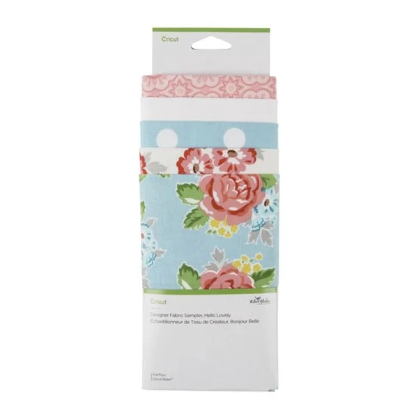MUESTRA DE TELA DISEÑO DE TELA HELLO LOVELY CRICUT - 1