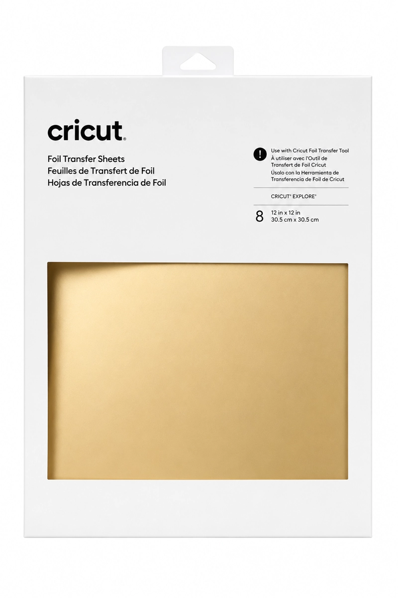 HOJAS DE TRANSFERENCIA 30.4 X 30.4 CM DORADO CRICUT - 1
