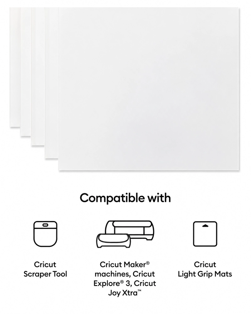 STICKER IMPRIMIBLE TRANSPARENTE 8.5  X 11  (6) CRICUT - 2