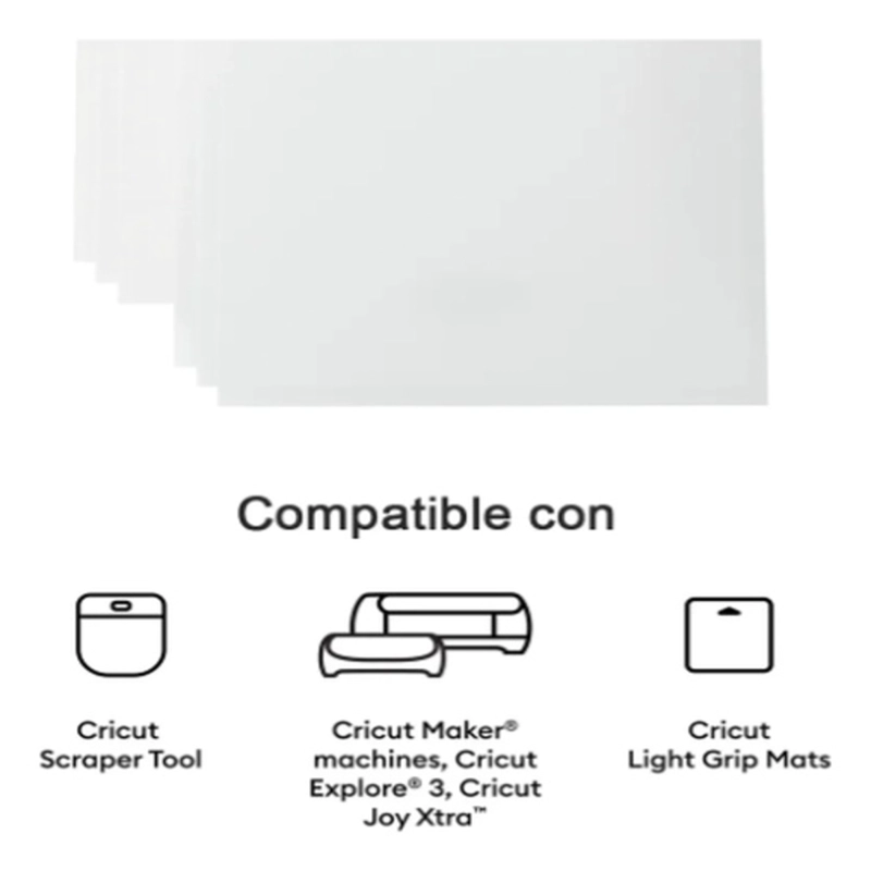 PAPEL ETIQUETA IMPRIMIBLE WATERPROOF HOLOGRAFICO 5PZ CRICUT - 3