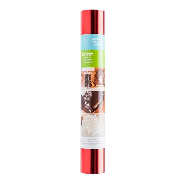 LAMINA ADHESIVA METALICA 30 X 122 CM ROJO CRICUT - 1