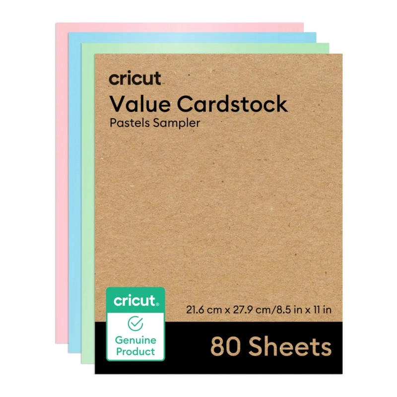 CARTULINA PROMOCIONAL 8.5 X 11 - 80 HOJAS PASTEL CRICUT - 1