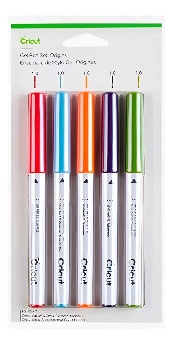 LAPICES GEL ORIGINS 1.0MM 5 UNID CRICUT - 1