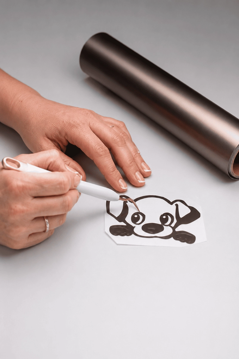LAMINA ADHESIVA MATE CRICUT GRIS OSCURO - 3